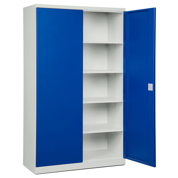 Opbevaringsskab i stål - ASHV 1980x1200x670 mm Blå døre – image 8