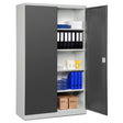 Opbevaringsskab i stål - ASHV 1980x1200x670 mm Antracit døre – image 1