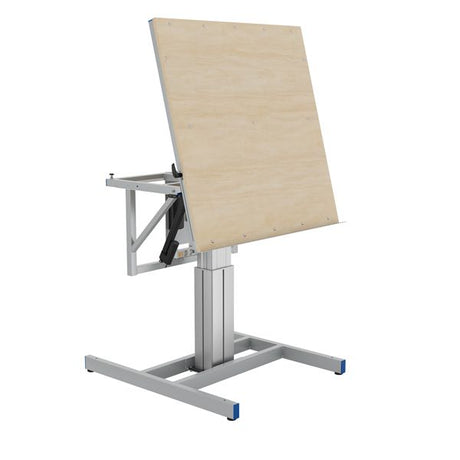 Montagebord ErgoTilt 1-søjle, 1200x1205 RAL 9006 Inkl bordplade – image 4