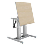 Montagebord ErgoTilt 2-søjlet, 1200x1205 RAL 9006 Inkl bordplade – image 2