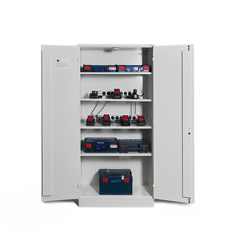JiWa Batteriskab Brandisoleret, 2095x1000x470 – Kemikalieskabe (billede 1)