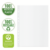 Lomme recycled 100my PP præg A4 (50)