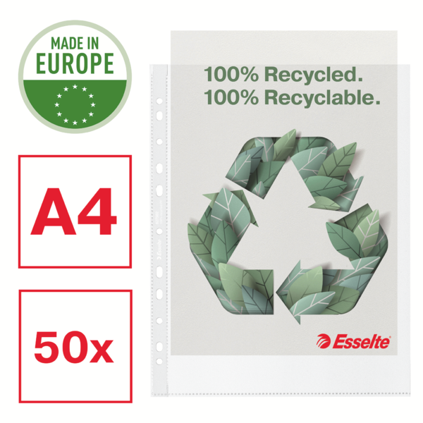 Lomme recycled 70my PP præg A4 maxi (50)