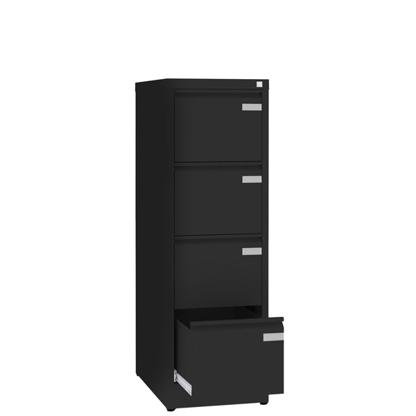 Sarpsborg Metall ASM Arkivskab dybde 630mm 4 skuffer RAL9005 – Arkivskabe