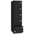 Sarpsborg Metall ASM Arkivskab dybde 630mm 5 skuffer RAL9005 – Arkivskabe