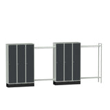 Hattehylde til garderobe B300xD550 mm lysegrå