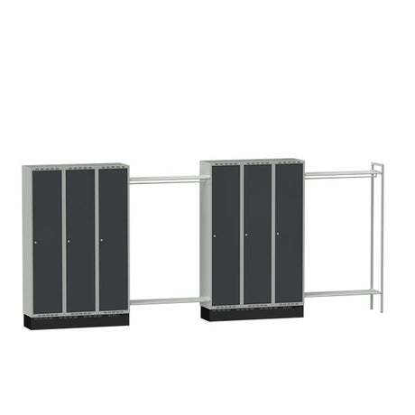 Skohylde til garderobe B400xD400 mm lysegrå – image 2