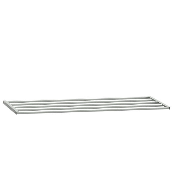 Sarpsborg Metall Skohylde til garderobe B1000xD550 mm lysegrå – Garderobetilbehør (billede 2)