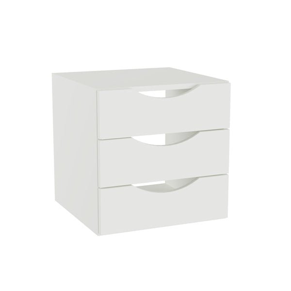 Ergoff Skuffeindsats DNA, Hvid med åbne håndtag – Bogreoler & kontorskabe