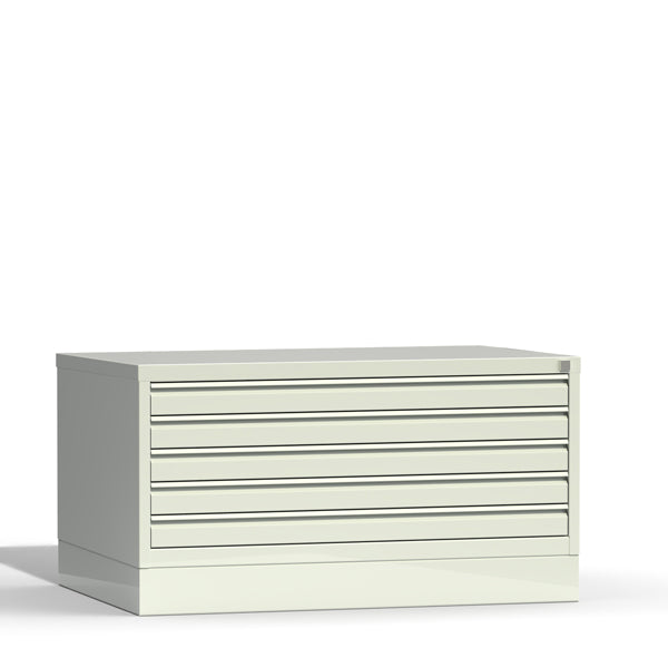 Tegningsskab RSM A1 5 skuffer inkluderet sokkel – image 2