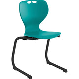 Stol Tarris Junior, turkis sæde med sort C-stel – image 2