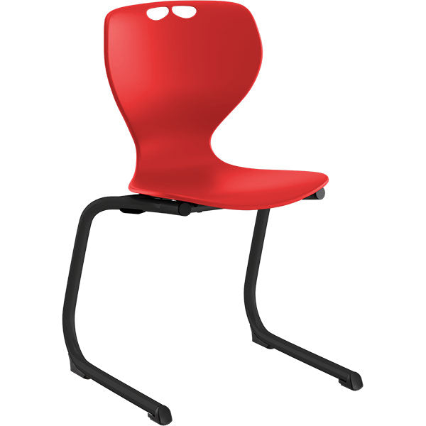 Stol Tarris Junior, rødt sæde med sort C-stel – image 1