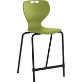 Stol Tarris Junior High, oliven sæde med sort stel – image 1