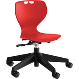 Stol Tarris Junior, rødt sæde med sort hjulkryds