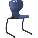 Stol Tarris Junior, blåt sæde med sort C-stel – image 2