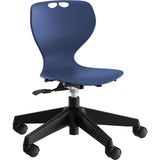 Stol Tarris Junior, blåt sæde med sort hjulkryds – image 1