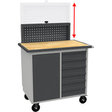 Elevatortavle til SMV værkstedsvogn, RAL7004/7024 – image 2