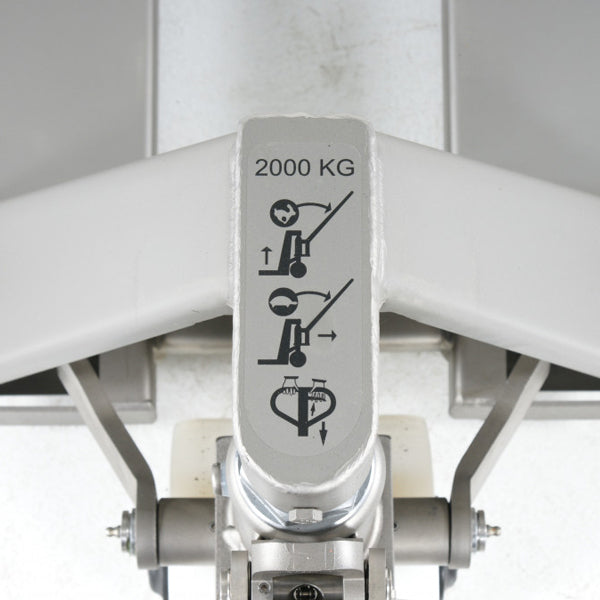 Palleløfter PT 2000kg 1130mm Nylon Single Rustfri