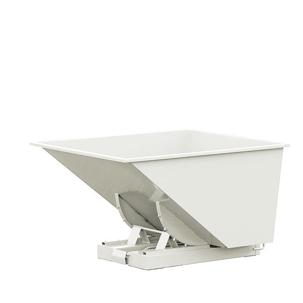 Intra Materialhantering Tipcontainer Std 1100l 2000kg Hvid – Tipcontainere