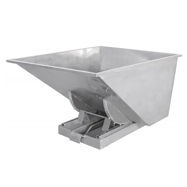 Intra Materialhantering Tipcontainer SS304 900l 600kg Rustfri – Tipcontainere (billede 1)