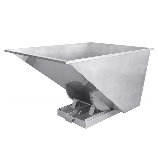 Intra Materialhantering Tipcontainer SS316 1100l 600kg Rustfri – Tipcontainere (billede 1)