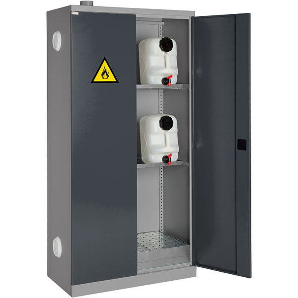 GBP Kemiskab / Olieskab SMV 1990x1000x510mm, RAL7004/7024 – Kemikalieskabe