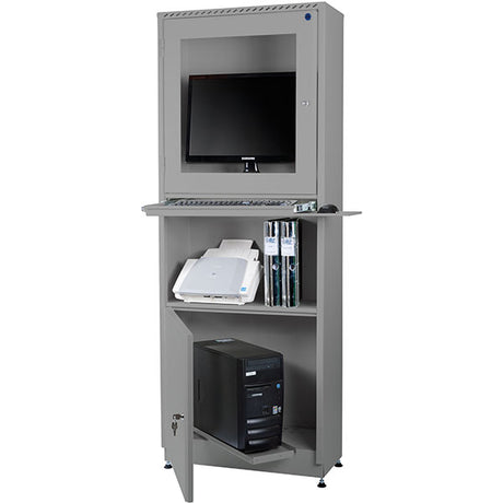 Computerskab Ergo_IT Lys grå – image 2