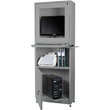 Computerskab Ergo_IT Lys grå