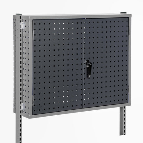 Værktøjsskab perforeret c/c 900 højde 715 mm, RAL7024 – image 2