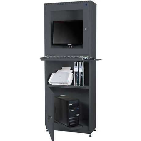 Computerskab Ergo_IT Mørk grå – image 2