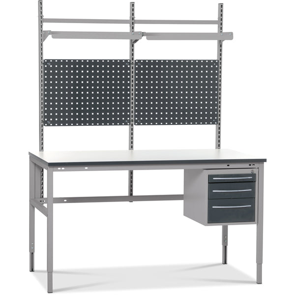 GBP Arbejdsbord Let H-stel komb. 5 1500x800 mm – Arbejdsborde