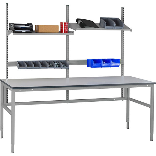 GBP Arbejdsbord Let H-stel komb. 2 2500x800 mm – Arbejdsborde