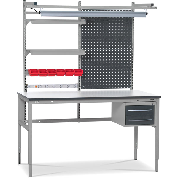 GBP Arbejdsbord Let H-stel komb. 6 1500x800 mm – Arbejdsborde