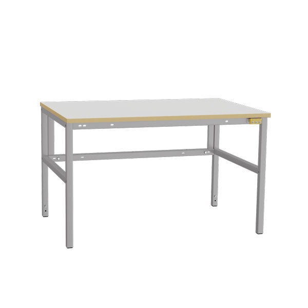ESD-arbejdsbord Let H 1200x800 mm grå vinyl – image 1