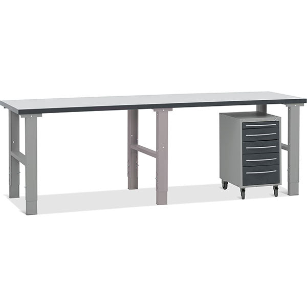 GBP Filebænk komb. 3 2500x800 mm – Arbejdsborde