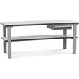 GBP Filebænk 1500x800 mm inkl. enkeltskuffe og underhylde – Arbejdsborde