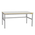 GBP ESD-arbejdsbord Let H 1500x800 mm grå vinyl – Arbejdsborde