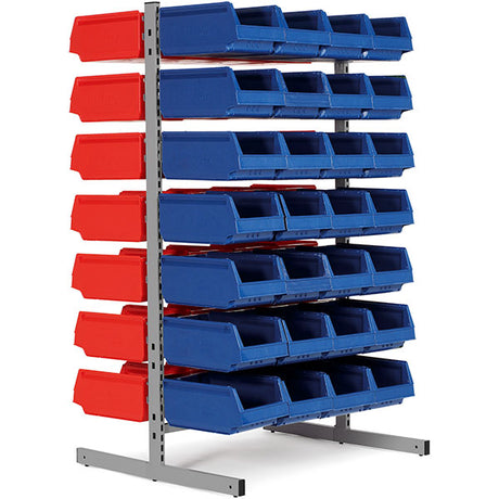 Lagerreol til smådele Nr.4 med T-fod