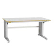 GBP ESD-arbejdsbord Bord 400 1500x800 mm grå vinyl – Arbejdsborde