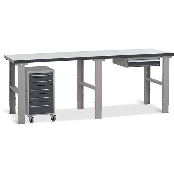 GBP Filebænk komb. 4 2500x800 mm – Arbejdsborde