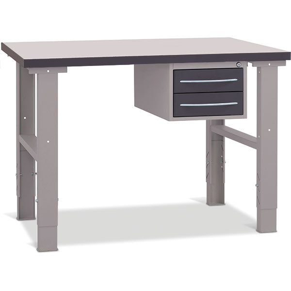 GBP Filebænk 1200x800 mm inkl. skuffesektion (2 skuffer) – Arbejdsborde