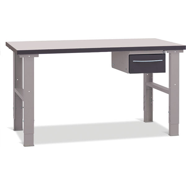 GBP Filebænk 1500x800 mm inkl. enkeltskuffe – Arbejdsborde