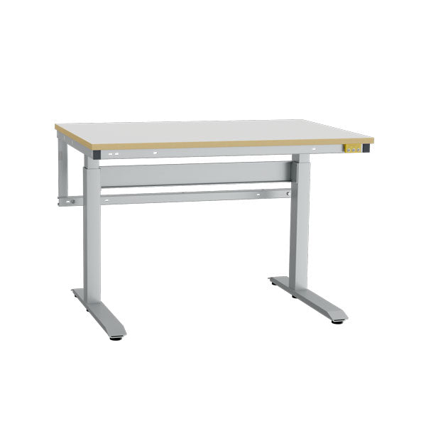 ESD-arbejdsbord ErgoMini 1200x800mm grå måtte