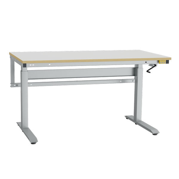 ESD-arbejdsbord ErgoNomi 1500x800 mm grå HPL