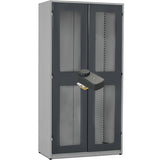 Værktøjsskab GBP 1020x540x2000mm med plexiglas og FlexLock, RAL7004/7024 – image 1