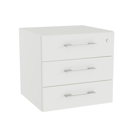 Skuffeindsats DNA, Hvid med alugrå håndtag