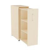 Towerskab DNA A9 Højre, Birk med hvidt håndtag