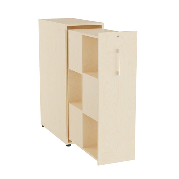 Towerskab DNA A9M, Birk med hvidt håndtag – image 2