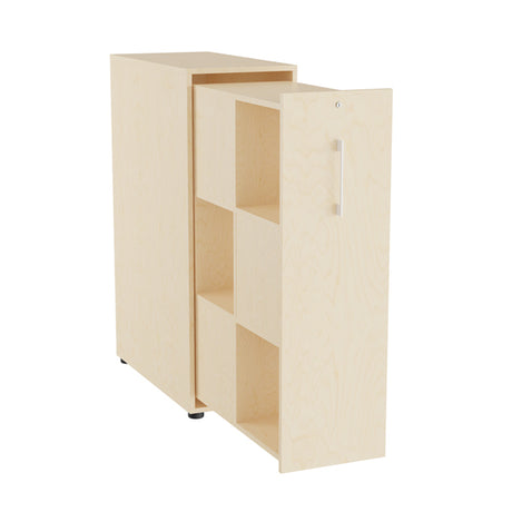 Towerskab DNA A9M, Birk med hvidt håndtag