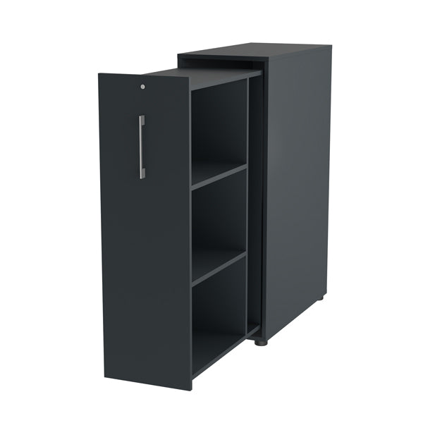 Towerskab DNA A9 Højre, Antracit med alugråt håndtag – image 1